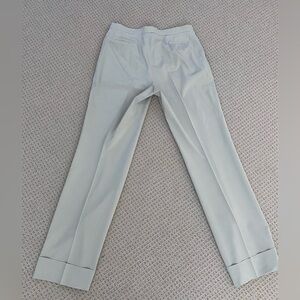 VOGUE “must have” for 2026 Jil Sander Women's Cream Wide Leg Cuffed Pants Size 8